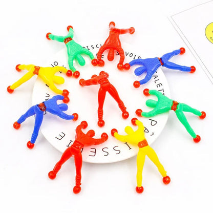 Fun Kids Wall Climber Figure Playset 10-Pack