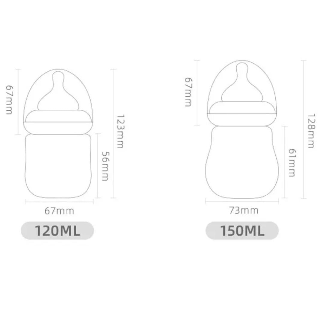 Gentle Baby Bottle with Soft Spout - BPA Free Newborn Feeder