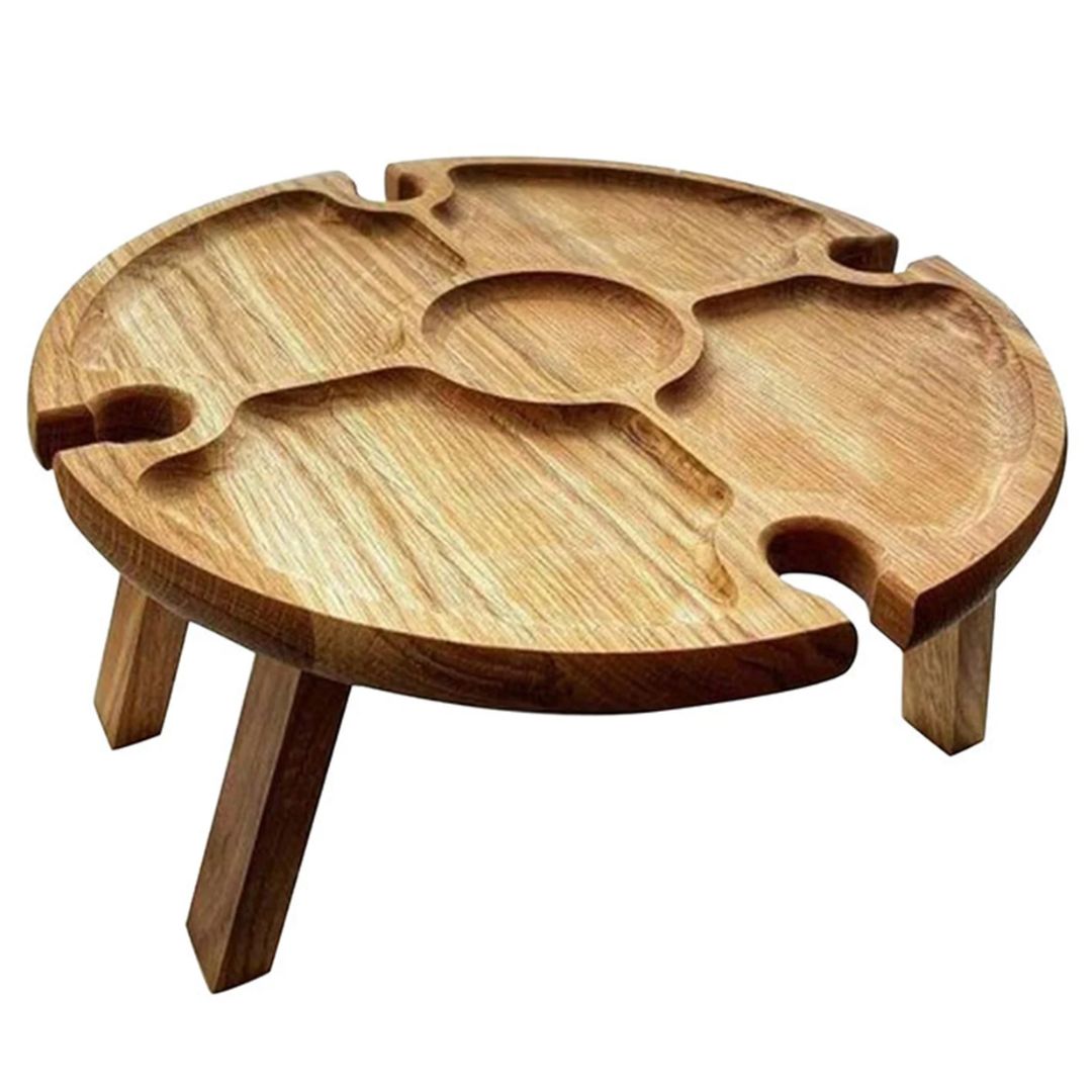 Deluxe Wooden Picnic Cheese Platter - Luxicro