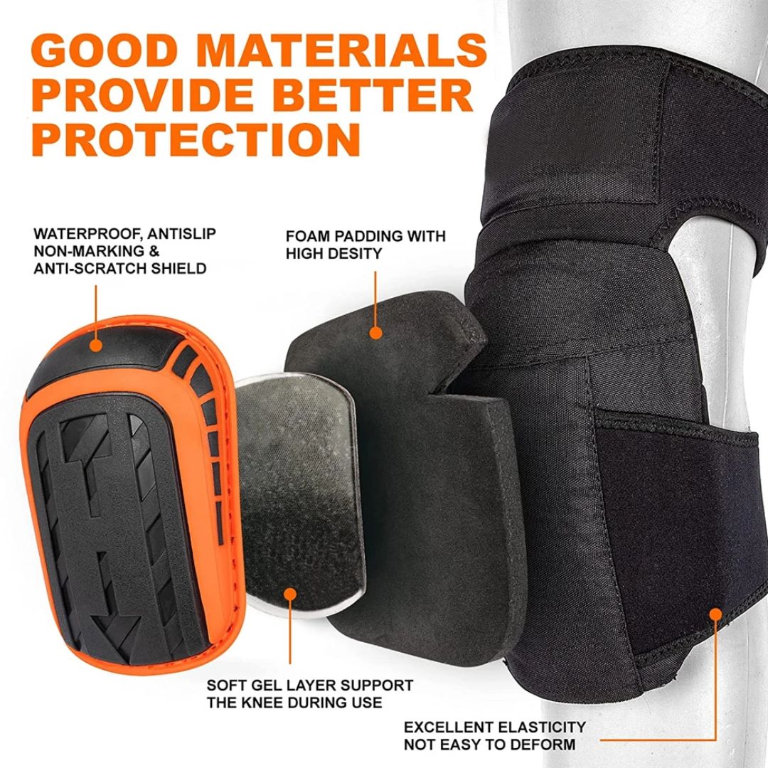 Heavy Duty Knee Pads for Work - Protective & Ultra Comfortable