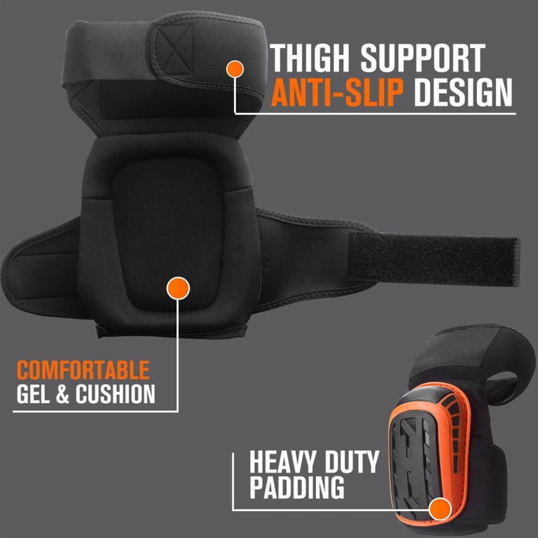 Heavy Duty Knee Pads for Work - Protective & Ultra Comfortable