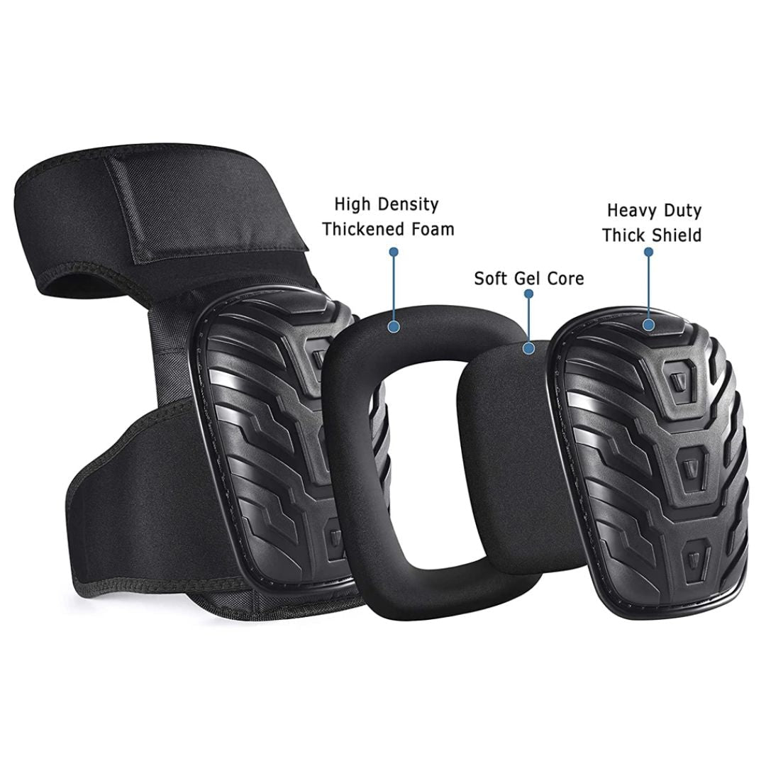 Heavy Duty Knee Pads for Work - Protective & Ultra Comfortable