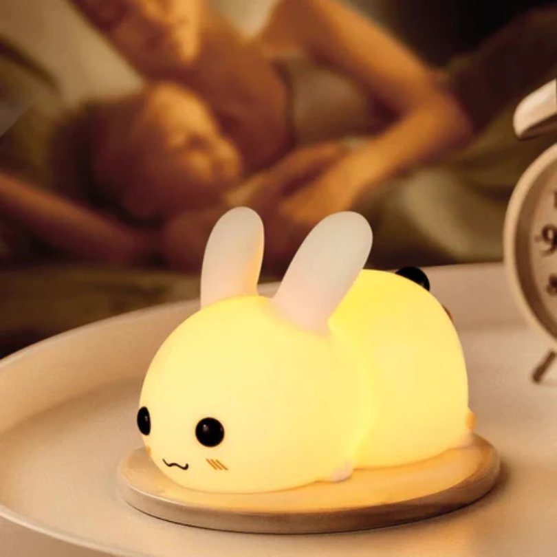 Soft Kids Night Lamp - Cuddly Bunny Friend
