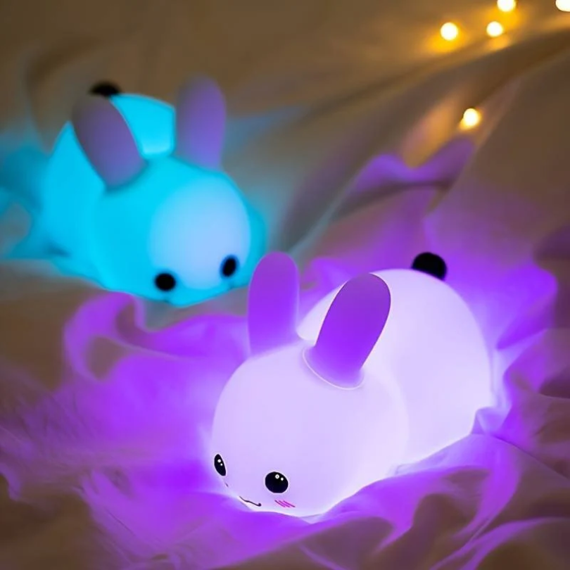Soft Kids Night Lamp - Cuddly Bunny Friend