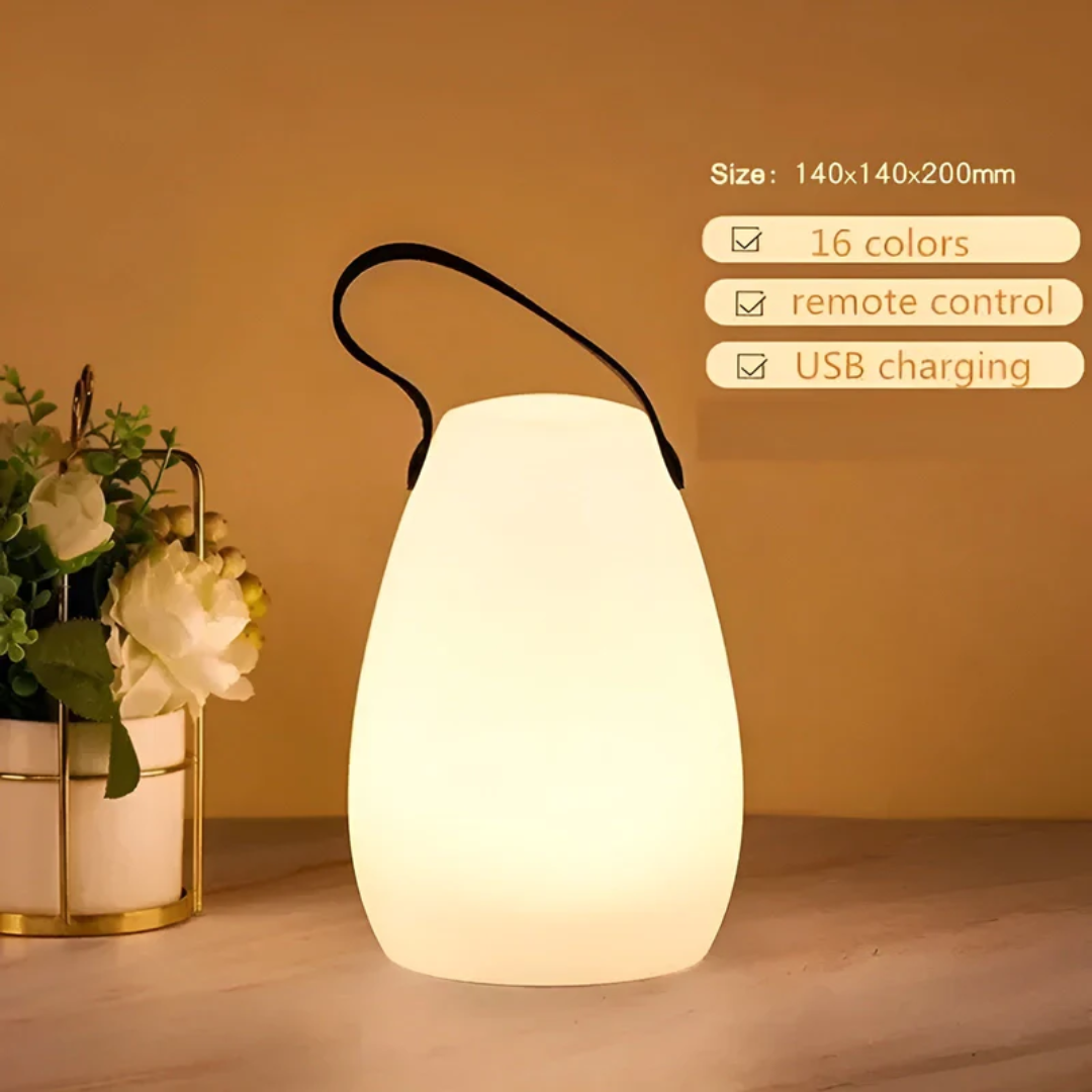 Compact Solar Powered Garden Lamp