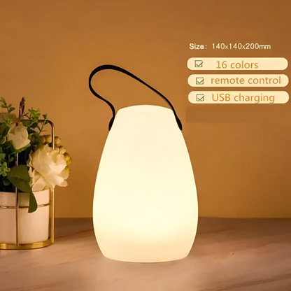 Compact Solar Powered Garden Lamp