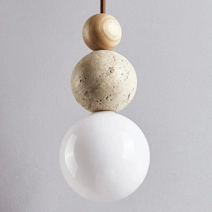 Rustic Wooden Hanging Light Fixture