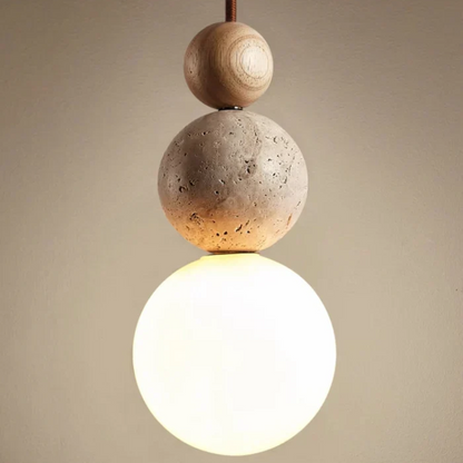 Rustic Wooden Hanging Light Fixture