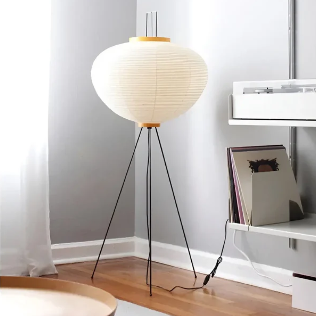 Elegant Paper Shade LED Floor Light - Luxicro