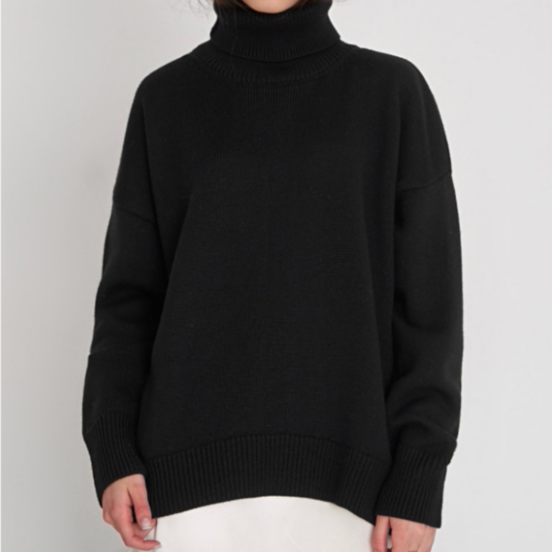 Cozy Long Sleeve Turtleneck Winter Sweater