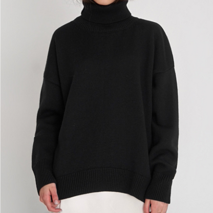 Cozy Long Sleeve Turtleneck Winter Sweater