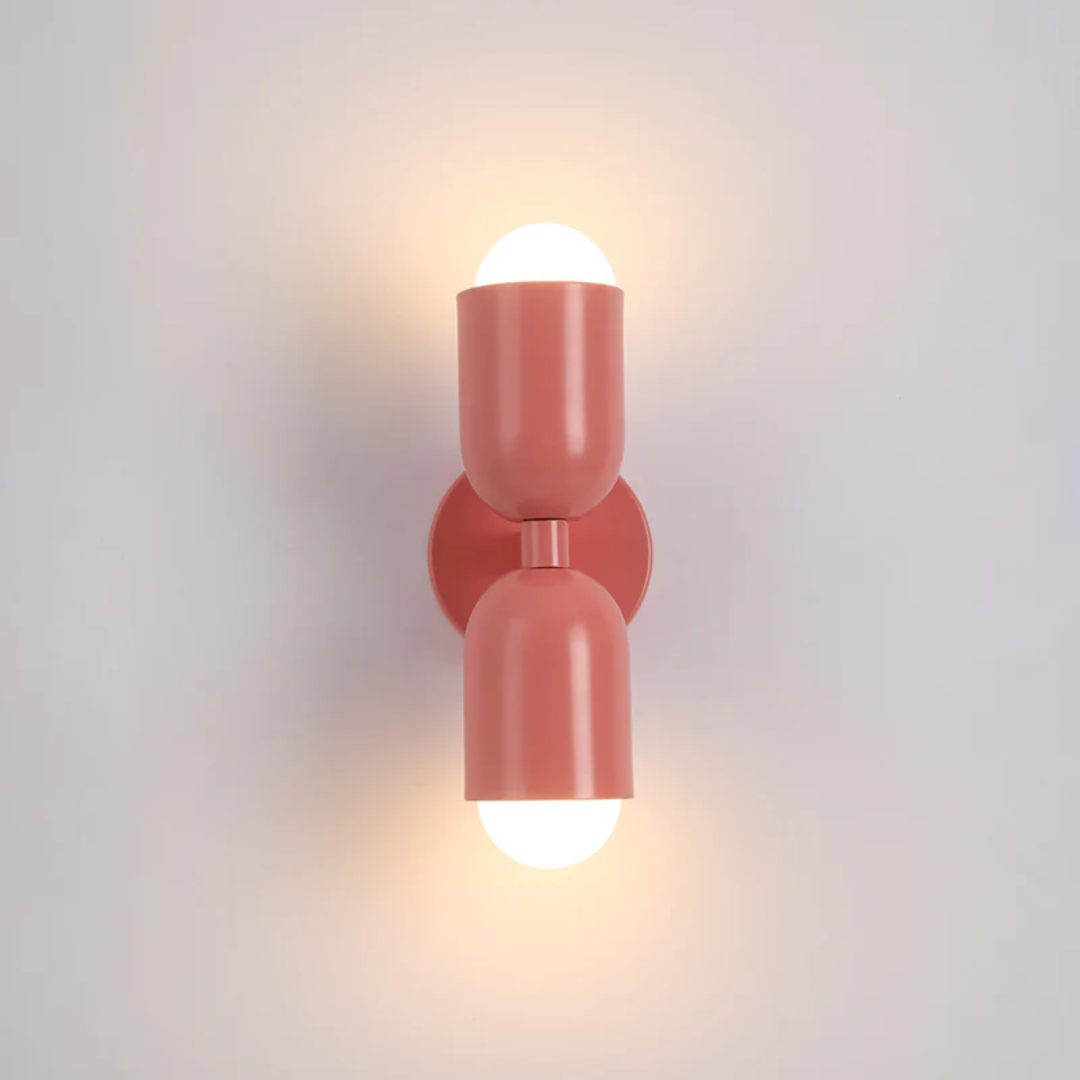 Vibrant Double LED Metal Wall Light