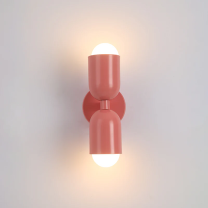 Vibrant Double LED Metal Wall Light