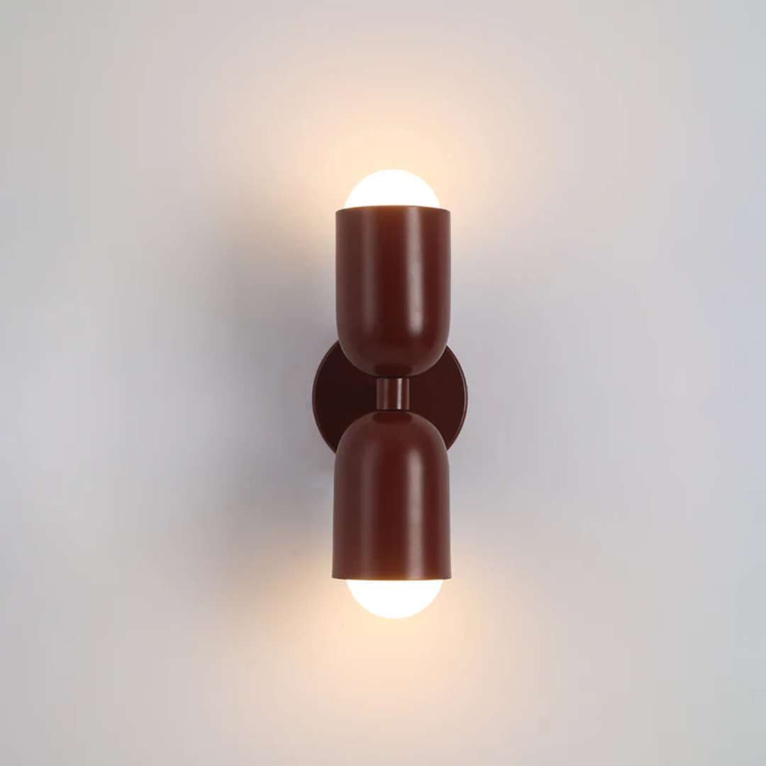 Vibrant Double LED Metal Wall Light