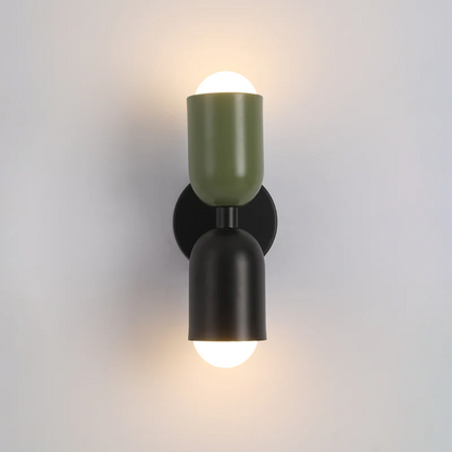 Vibrant Double LED Metal Wall Light