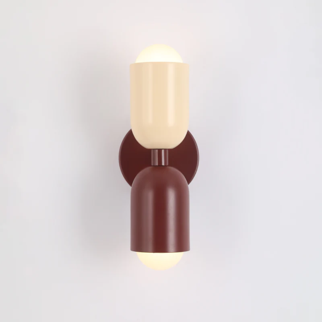 Vibrant Double LED Metal Wall Light