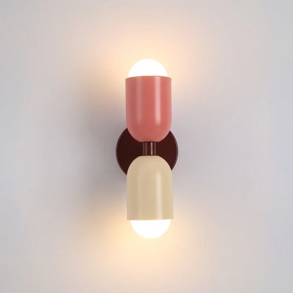 Vibrant Double LED Metal Wall Light