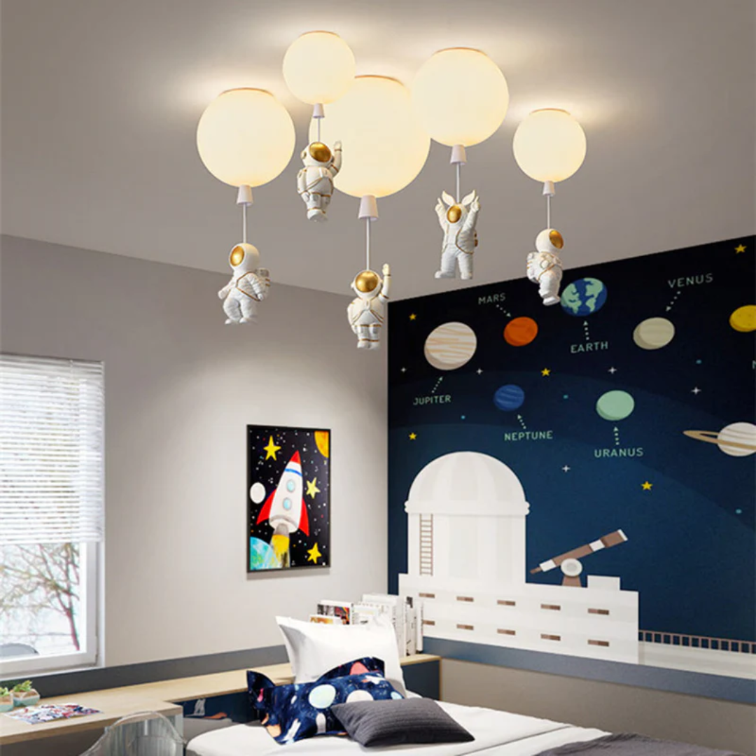 Colorful Galaxy Kids Room Ceiling Lamp
