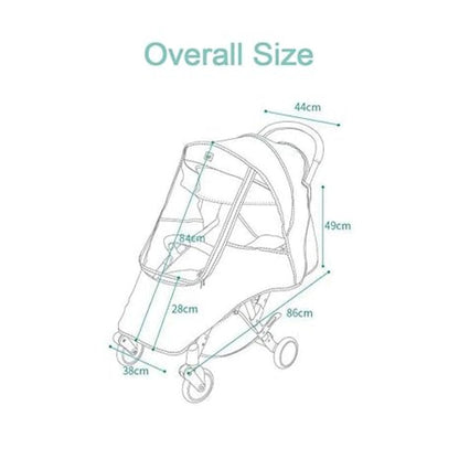 Waterproof Baby Stroller Rain Cover