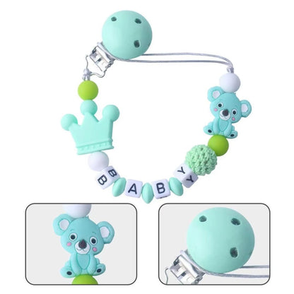 Adorable Infant Pacifier Holder with Soft Toy Crown