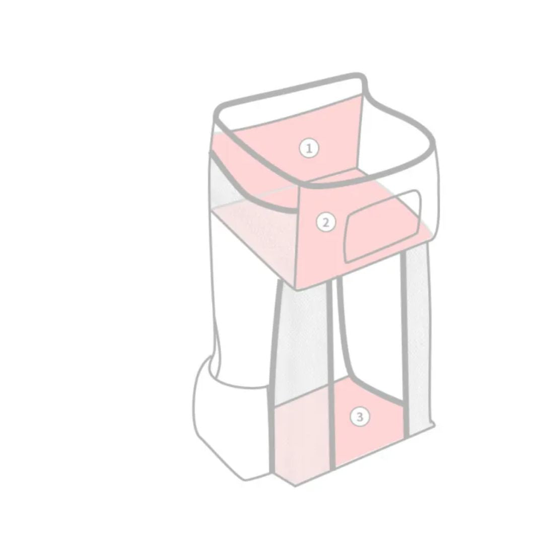 Baby Crib Storage Diaper Changing Organizer