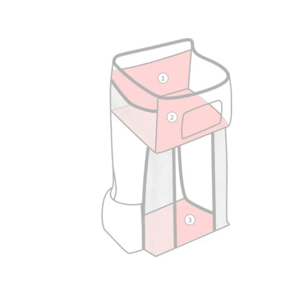 Baby Crib Storage Diaper Changing Organizer