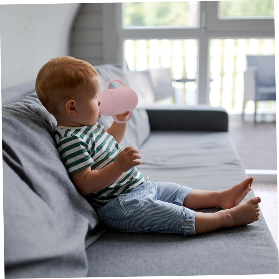 Spill Proof Baby Sippy Cup with Handles and Straw