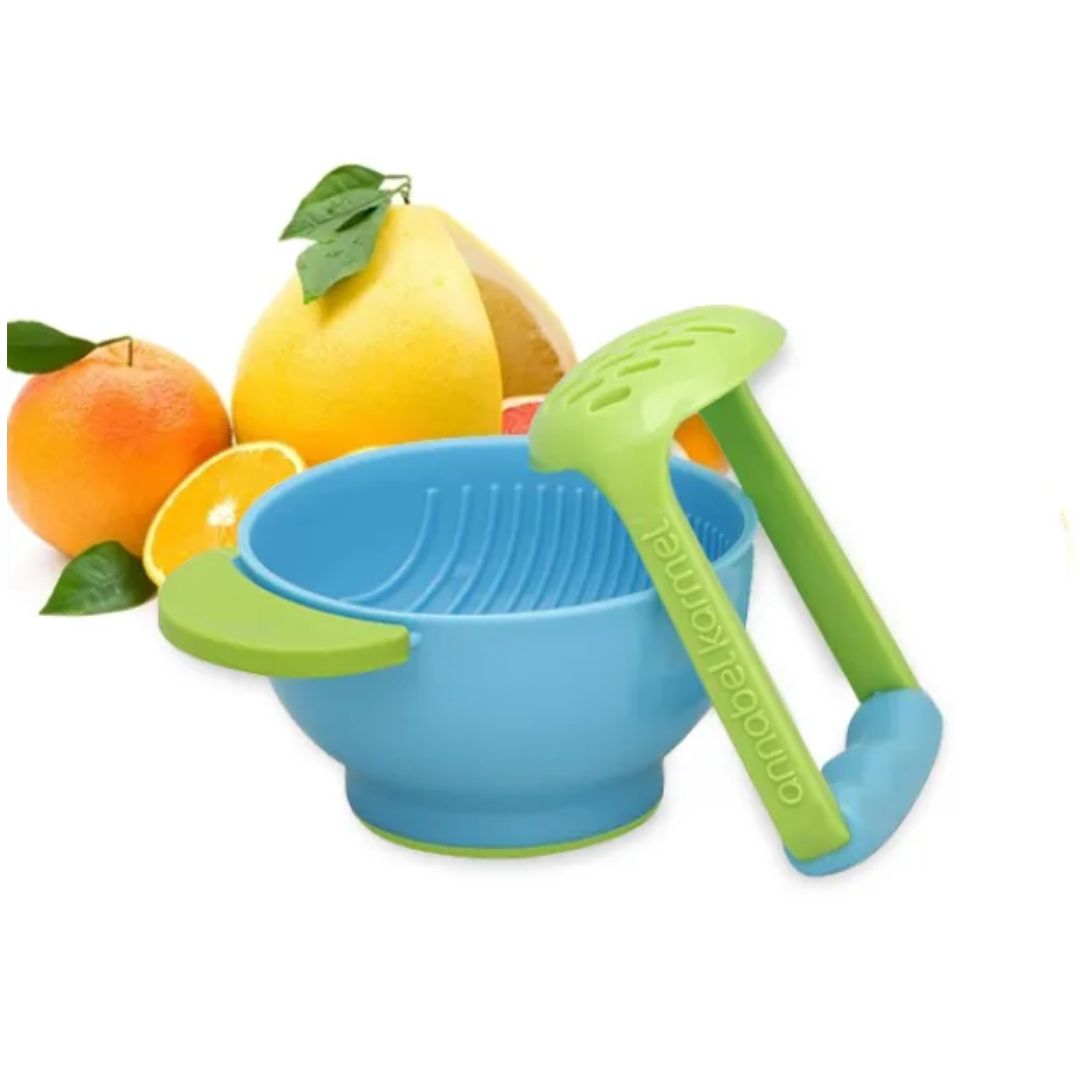 Soft Touch Baby Food Bowls with Spoon Holder - Luxicro