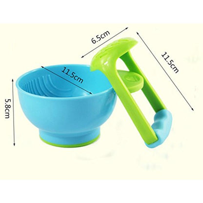 Soft Touch Baby Food Bowls with Spoon Holder