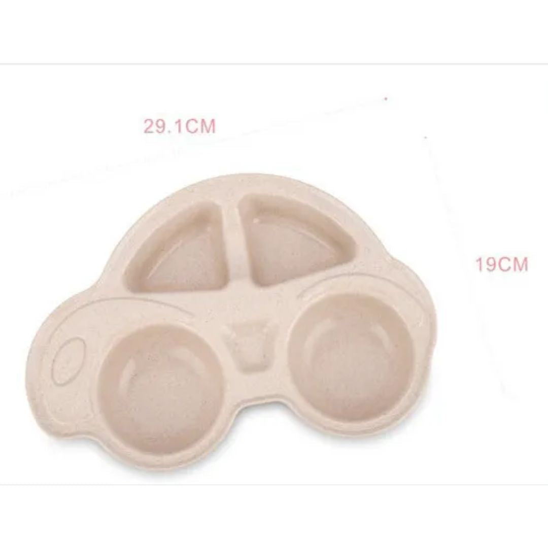Kids Car Shaped Plate - Eco Friendly Divided Plate