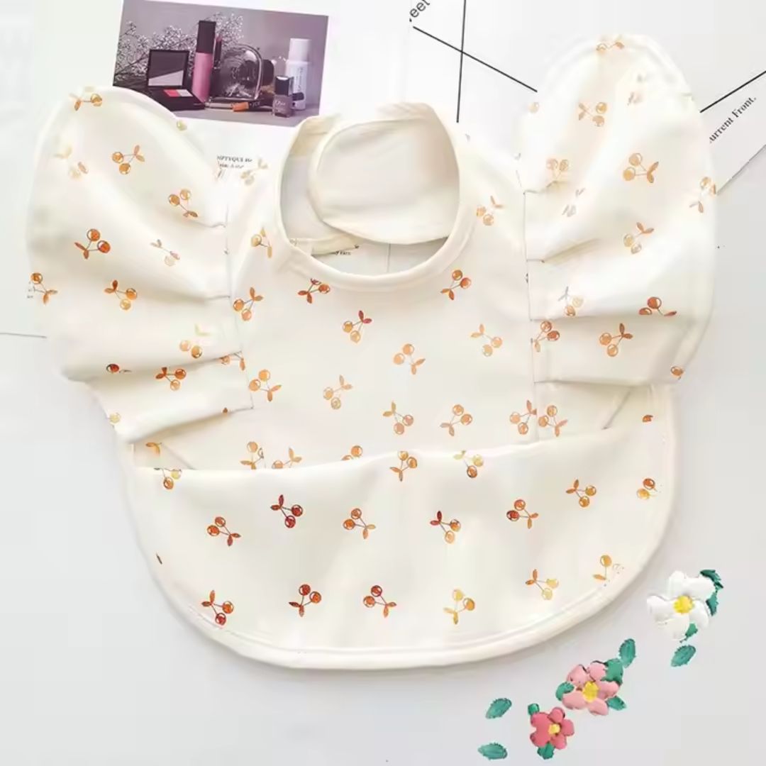 Comfortable Infant Drool Bib with Sleeves