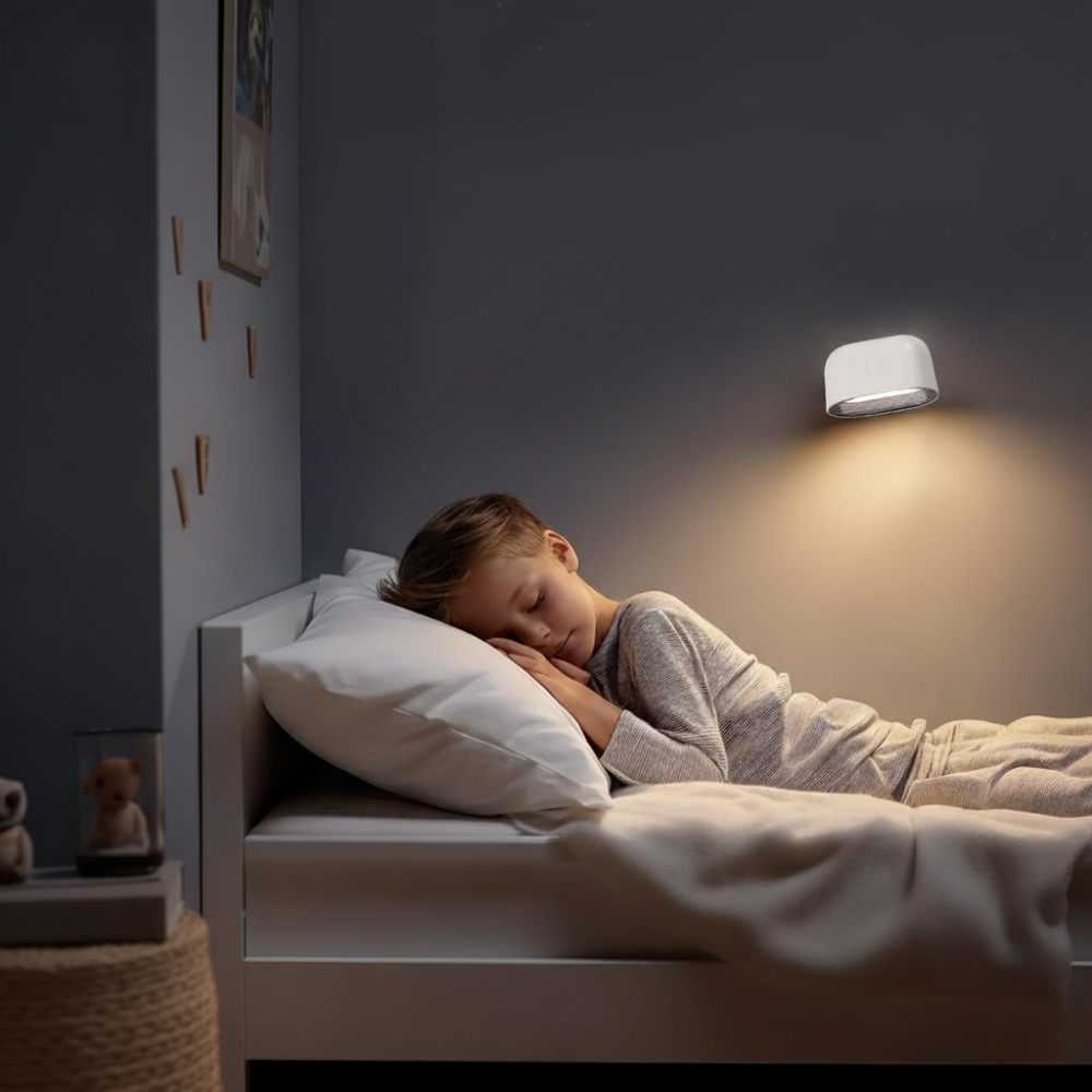 Smart LED Wall Lamp with Remote - Dimmable Color Light - Luxicro