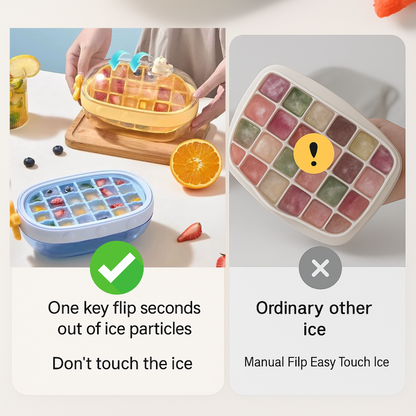 Easy Use Silicone Ice Tray with Handle