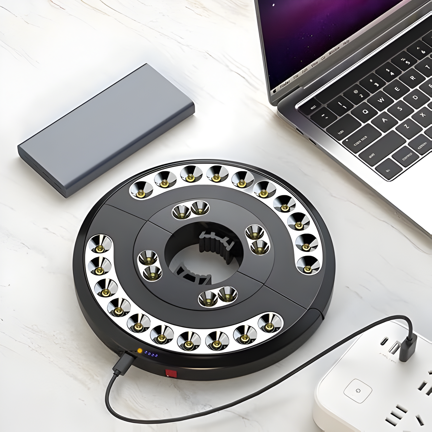 Compact Rechargeable Outdoor Light with Dimmable Setting