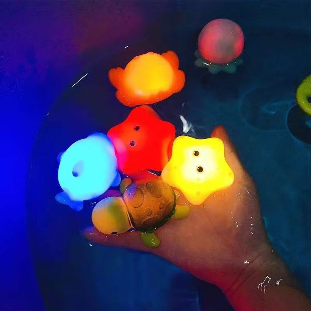 Colorful LED Bath Toys - Luxicro