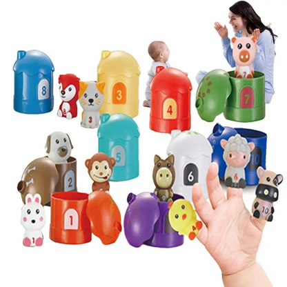 Fun Farm Animal Puppets Stacking Toy