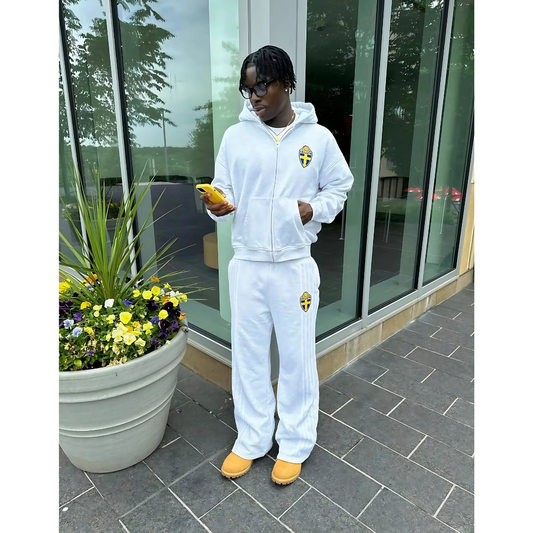 Cozy Mens Fleece Hoodie Tracksuit - Luxicro