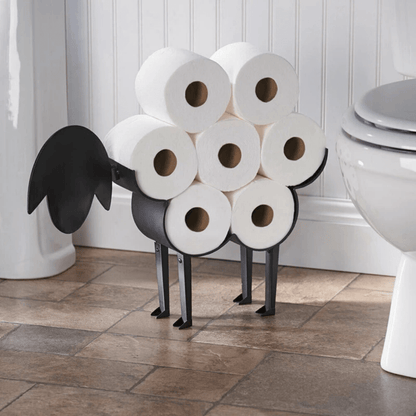 Decorative Iron Toilet Paper Holder with Animal Design