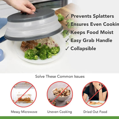 Easy Fit Microwave Splash Guard Food Lid