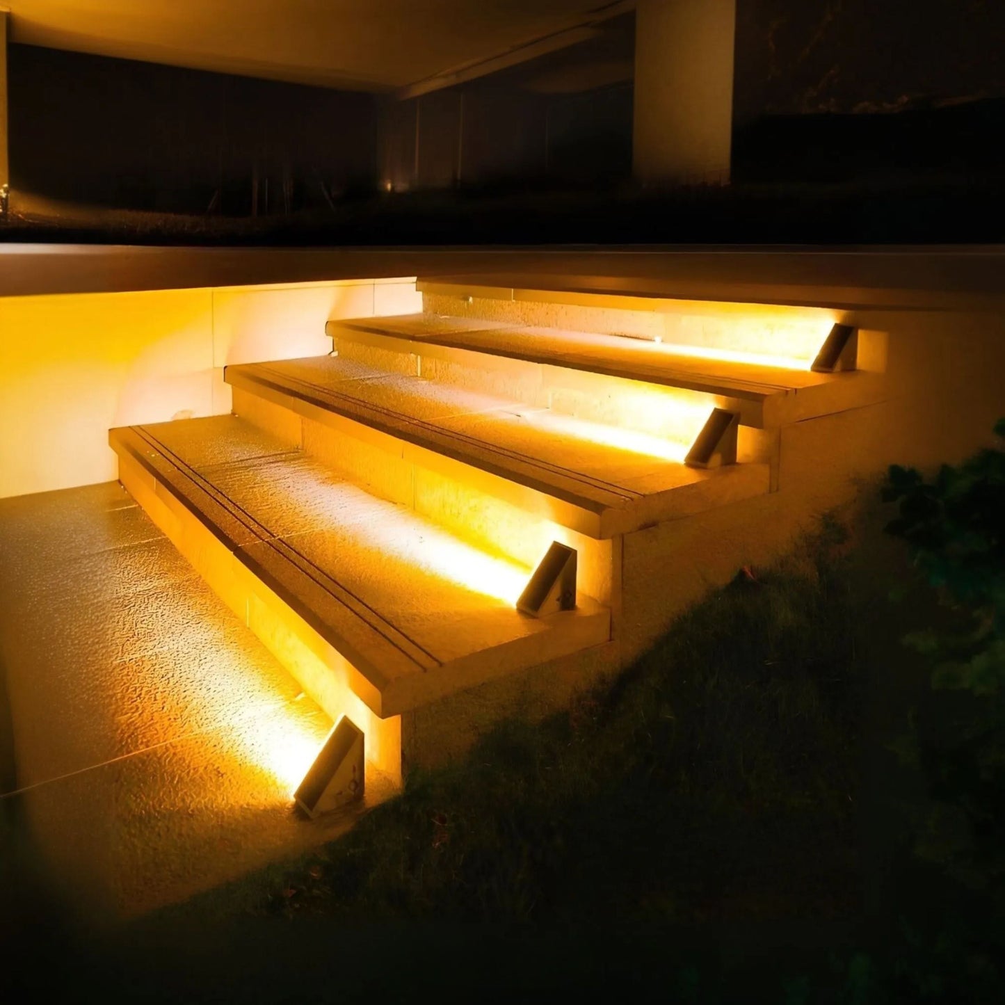 Bright Outdoor LED Step Lights Waterproof Garden Lighting