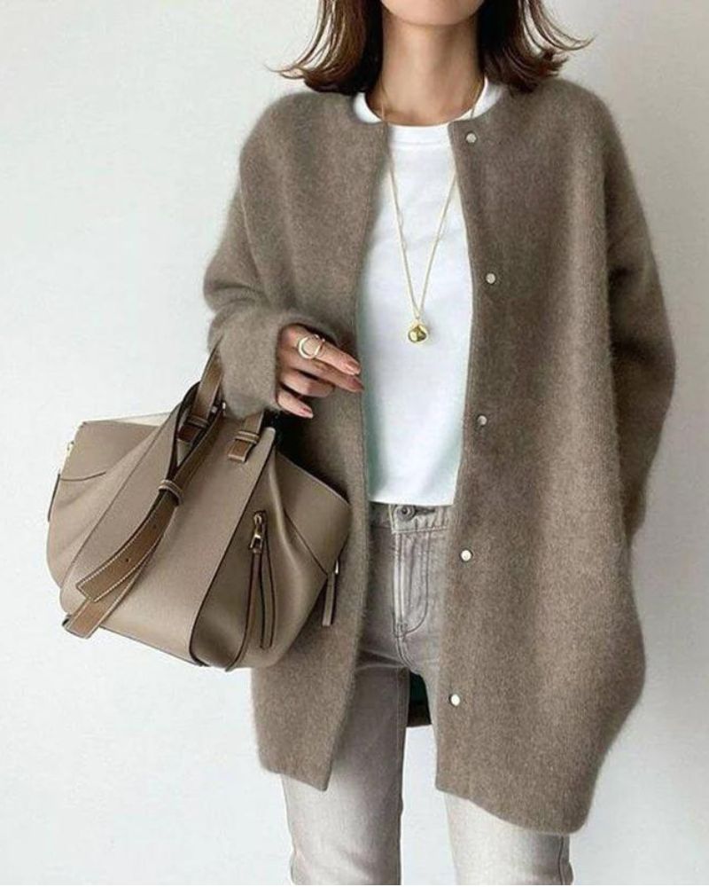 Soft Relaxed Fit Womens Cardigan Sweater