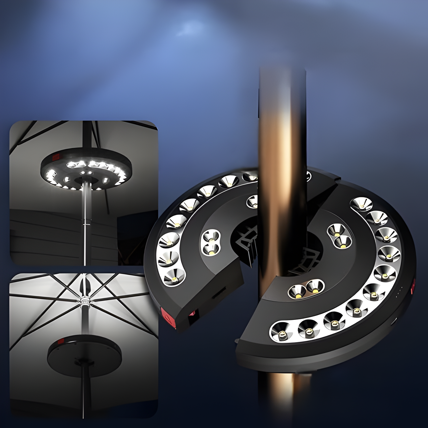 Compact Rechargeable Outdoor Light with Dimmable Setting