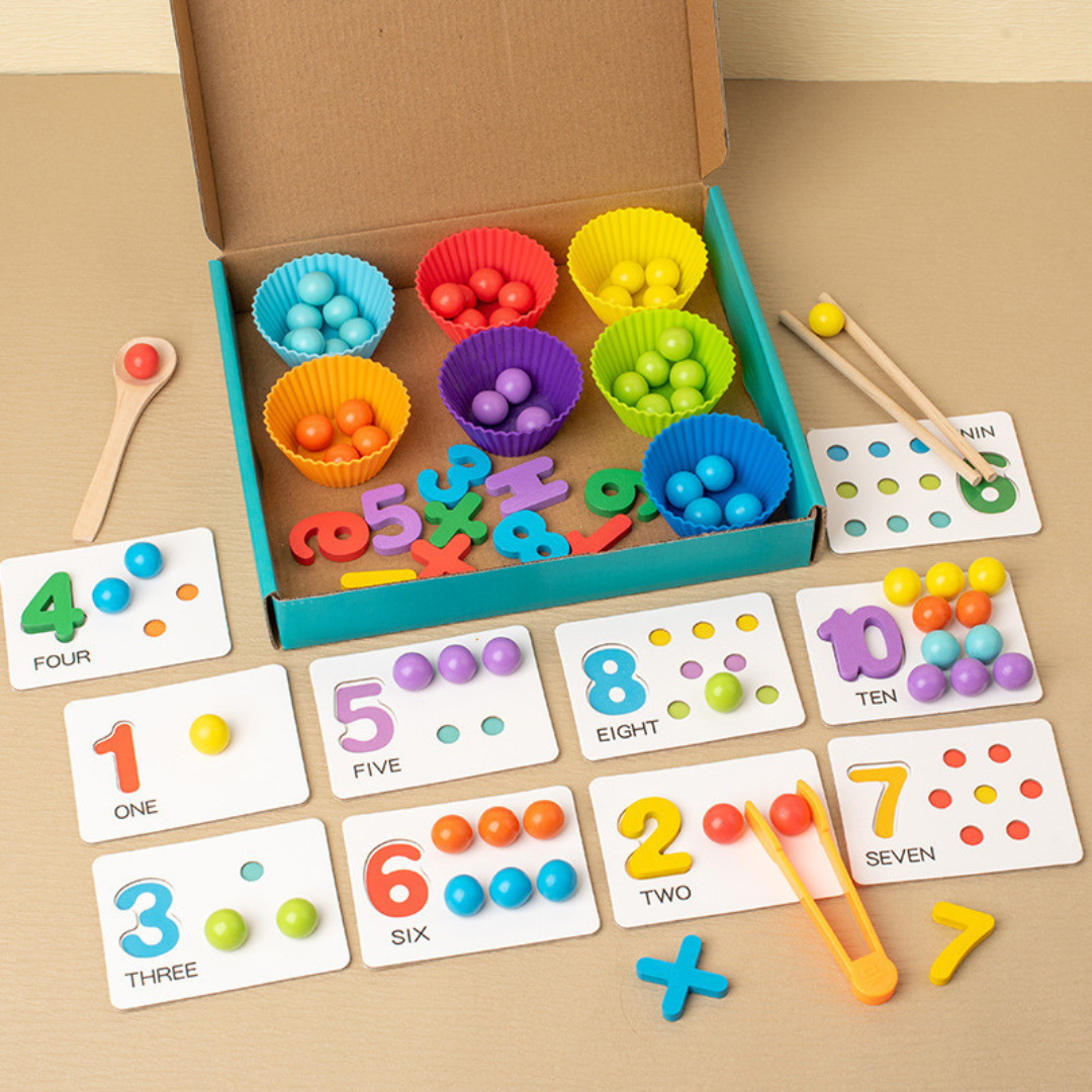 Fun Educational Number Sorting Ball Set - Luxicro