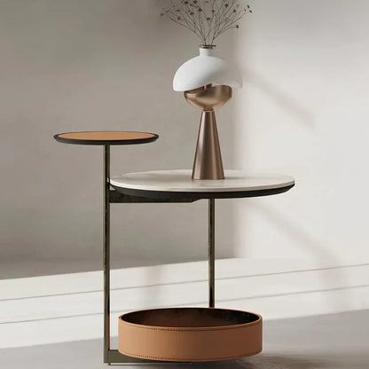 Elegant Circular Glass Desk Lamp