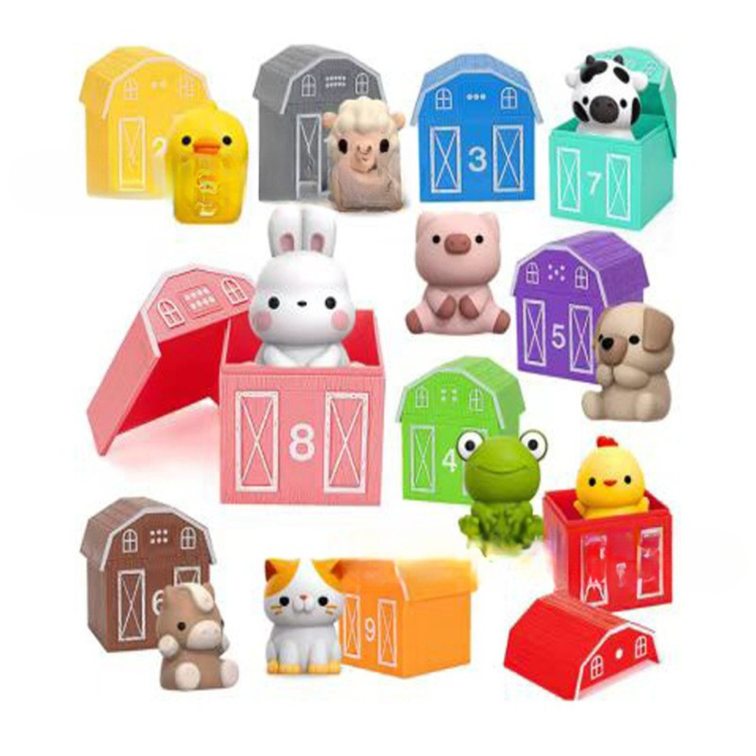 Fun Farm Animal Puppets Stacking Toy