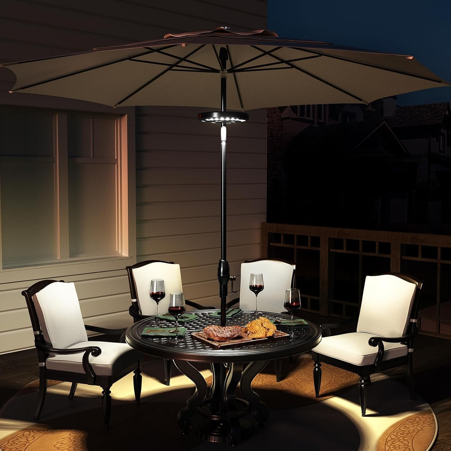 Compact Rechargeable Outdoor Light with Dimmable Setting