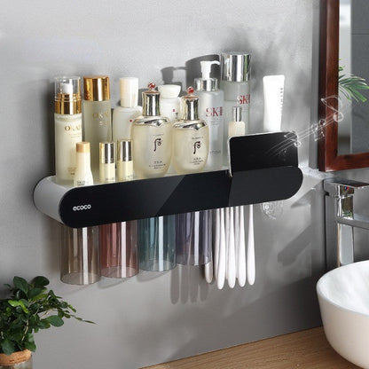 Compact Wall Mount Shelf Storage Organizer