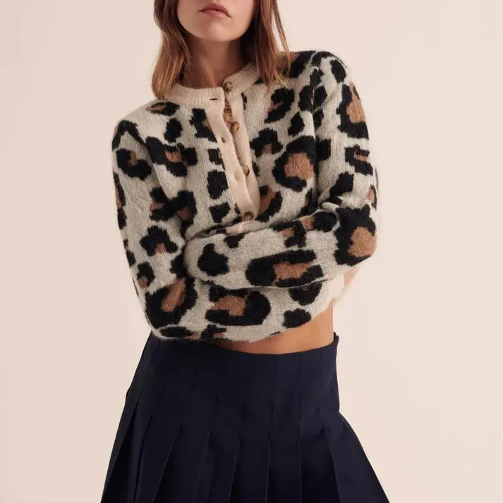 Cozy Oversized Women's Cardigan - Chunky Knit, Button Front