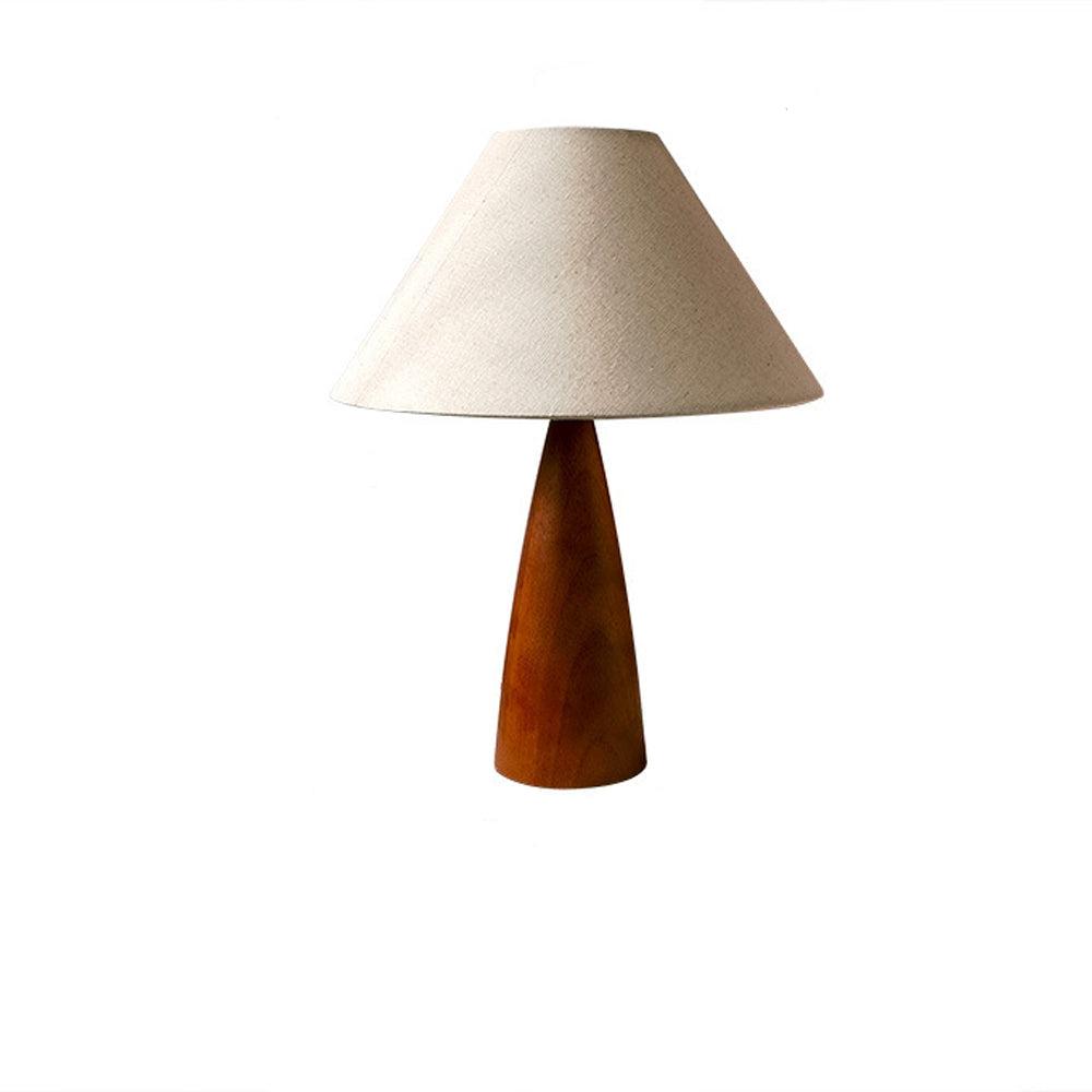 Traditional Brown Wood Desk Lamp