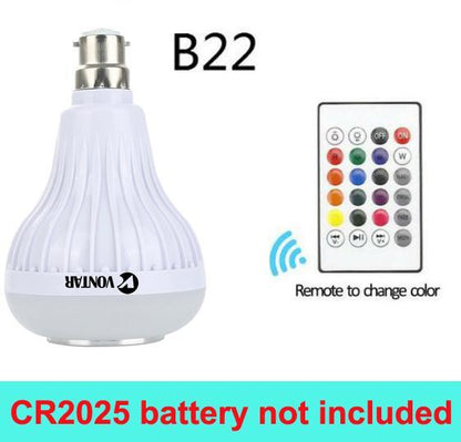 Smart LED Light Bulb with Bluetooth Speaker